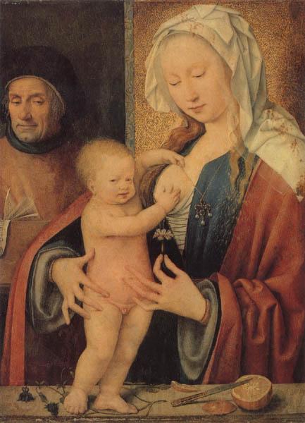 Joos van cleve Holy Family Spain oil painting art